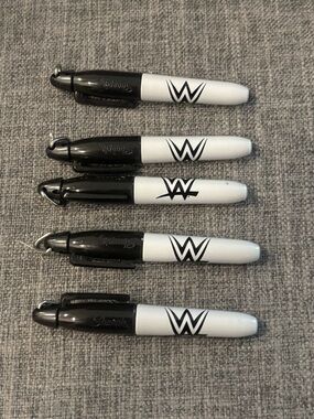 WWE Mini Permanent Markers Lot of 5 New